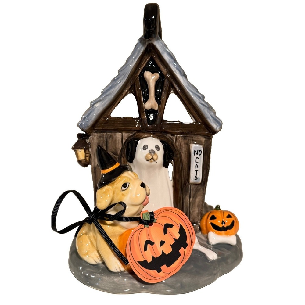 Blue Sky Clayworks HALLOWEEN DOG HOUSE Candle House NEW For 2026